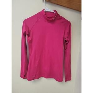 Nike Pro Combat Pink Athletic Turtleneck Dri Fit Top Size S